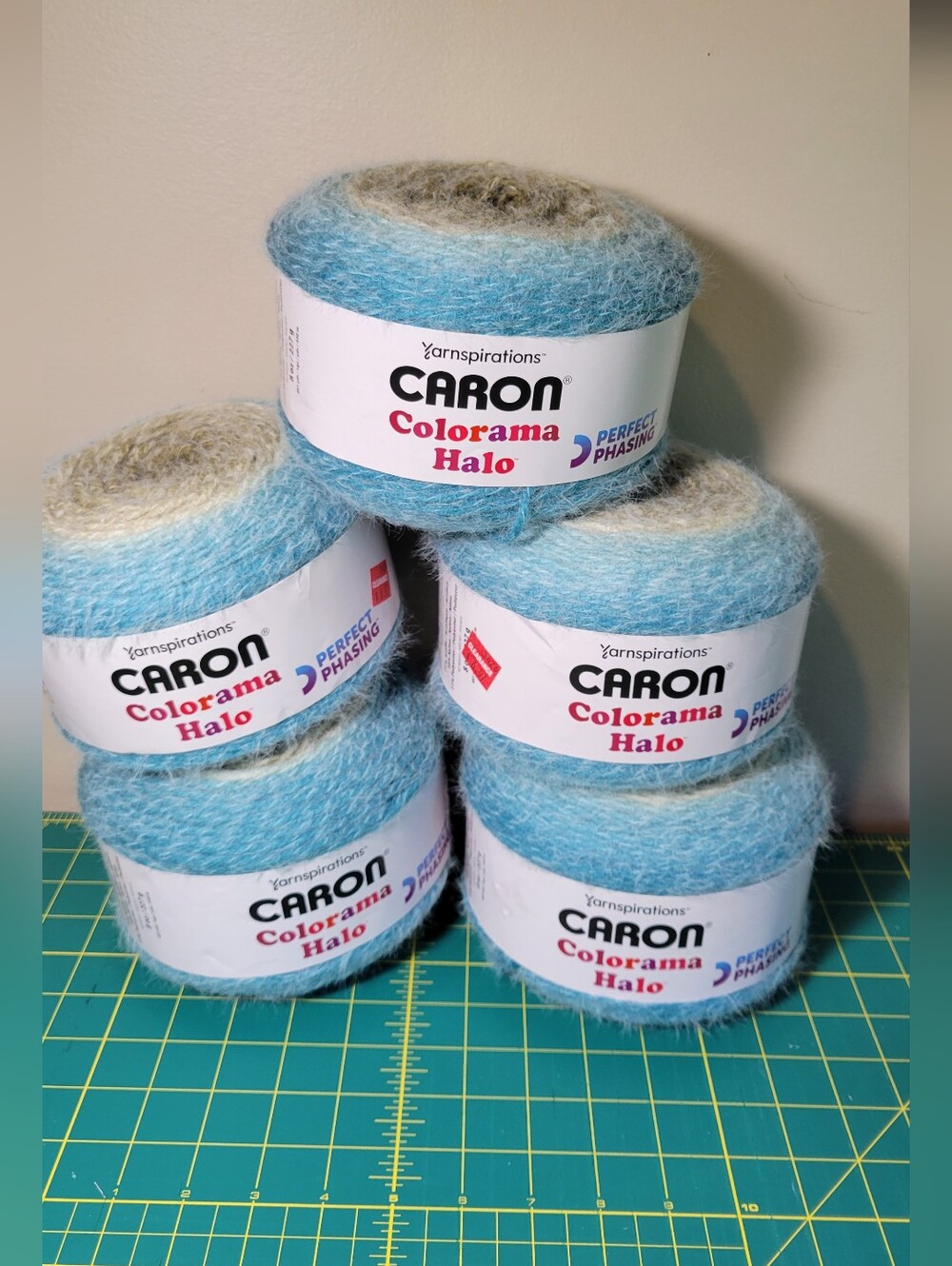 Caron Colorama Halo Blue Gradient Yarn - Lot Of 5